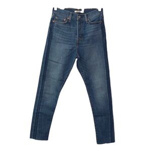 Levi’s Wedgie Skinny 28 Raw Hem Button Fly Casual Everyday Beach Pool Party